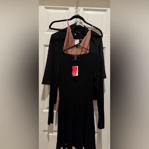 3 Piece Bundle Forever 21 dress Charlotte Russe Open Cardigan Francesca’s dress